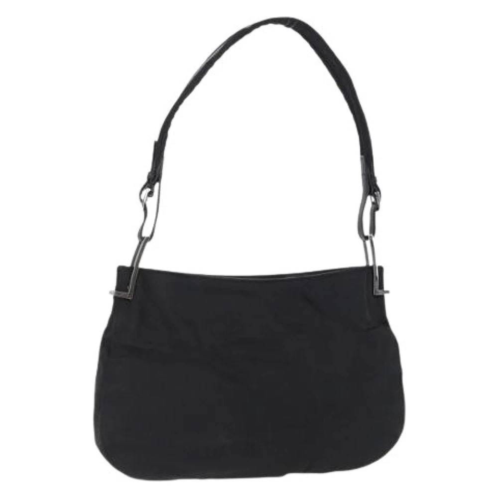 Gucci Vintage Pre-owned Vintage Skuldertaske - Vintage - Dame - Sort - ONE SIZE - Uld