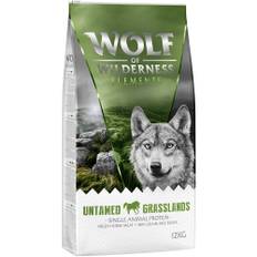 Økonomipakke: 2 x 12 kg Wolf of Wilderness - Elements: Untamed Grasslands Hest