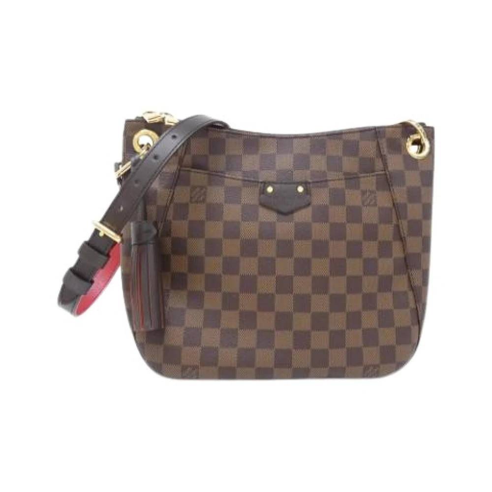 Louis Vuitton Vintage Pre-owned Damier Ebene Skuldertaske - Vintage - Dame - Brun - ONE SIZE - Uld