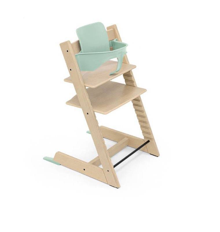 Stokke Tripp Trapp matstol oak + babyset/bygel, valfri färg