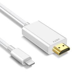 New Edition MFi Certified HDMI Cable iPhone HDMI Conversion Cable 4M Lightning HDMI Conversion Cable Digital AV Converter Adapter Output to TV