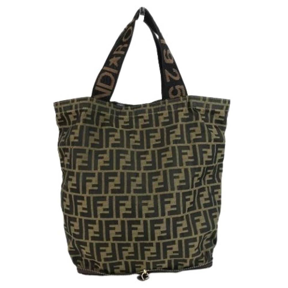 Fendi Vintage Pre-owned Zucca Tote Bag - Vintage - Dame - Brun - ONE SIZE - Uld