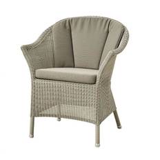 Cane-Line Lansing havestol - taupe med sidde- og ryghynde i taupe