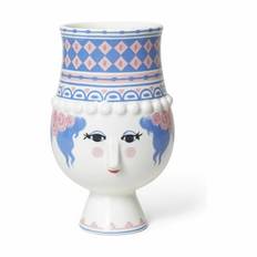 Bjørn Wiinblad Lady Vase - H 16 cm - Porcelæn - Blå