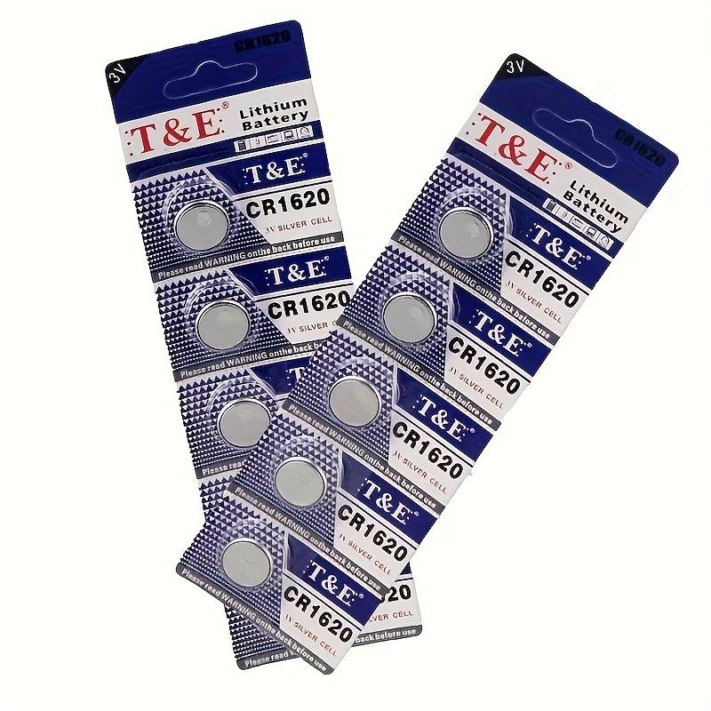 10pcs 3 Volt Cr1620 1620 3v Lithium Battery, Lithium Coin Battery For Fitness Devices, Watches, And More, Cr Lithium 3 Volt Cell