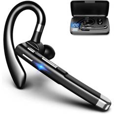 Bluetooth-headset med LED-opladningsetui 270 graders drejelig mikrofon Håndfri Bluetooth 5.1-version
