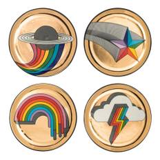 Jonathan Adler, Home , unisex, ONE Size, Färgglada Pop! Coasters Set