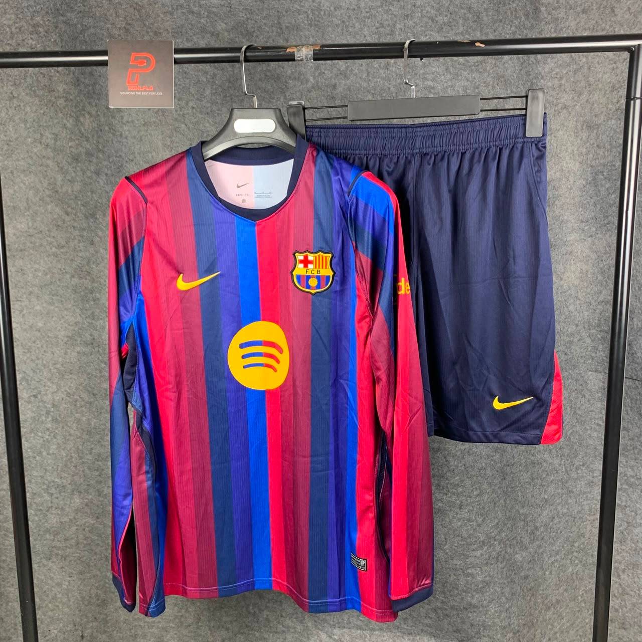 FC Barcelona Long Sleeve Home Kit 2026-2027 (Please put your preferred number and name in the order note) - M / Player Name / Jersey (M)