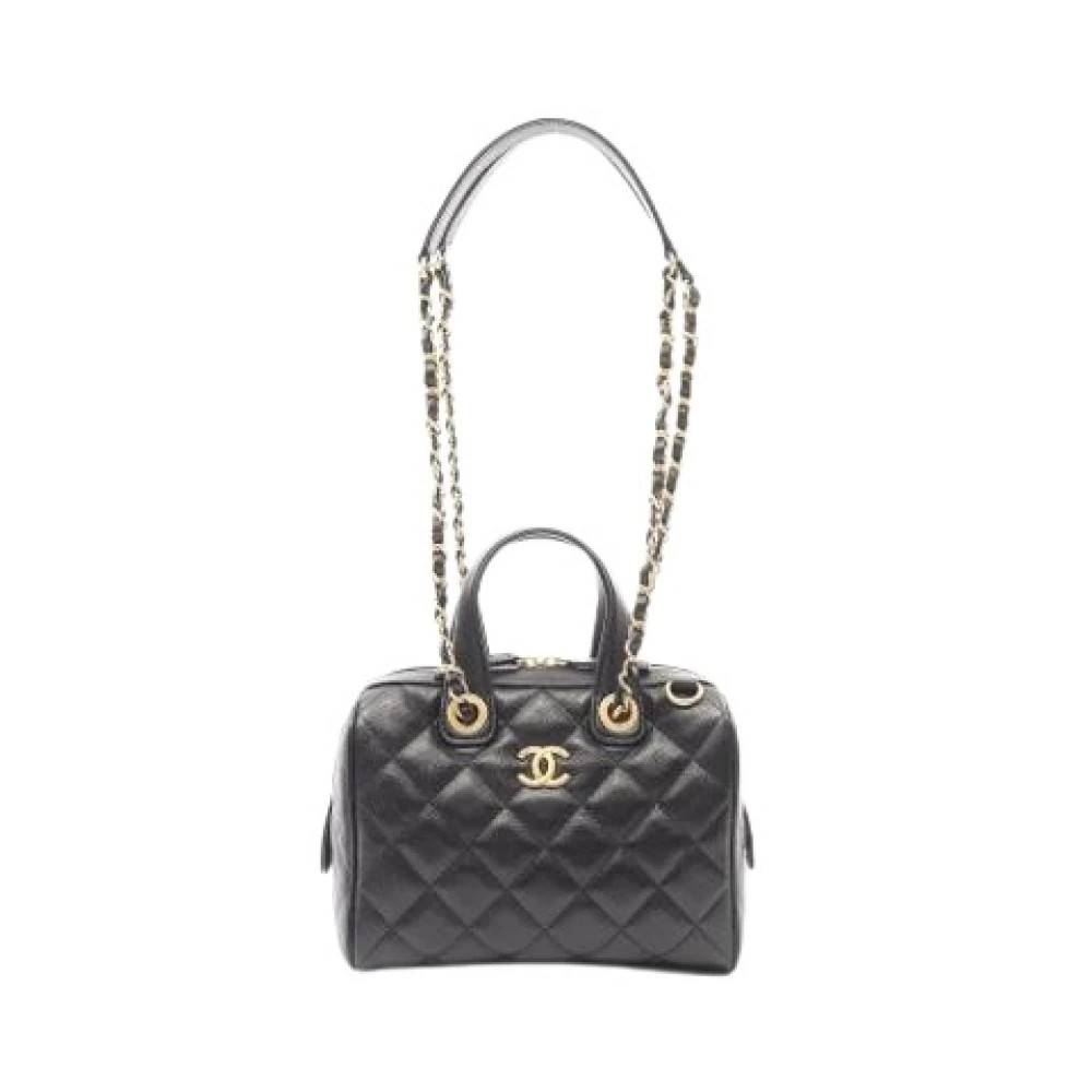 Chanel Vintage Pre-owned Matelasse Håndtaske - Vintage - Dame - Sort - ONE SIZE - Uld