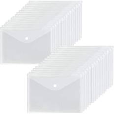 Almi A5 plastiklommer Transparent - 24 stk Tryklomme Polypropylen Dokumentmappe Præsentation