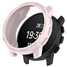 KUTEWEU Fodral kompatibla med Suunto 9 Peak/Suunto 9 Peak Pro skyddsfodral TPU-skydd mjukt stötskyddande skal för Suunto 9 Peak/Suunto 9 Peak Pro Sports Smartwatch (rosa)