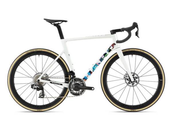 Haro Rivette Carbon EP Edition Racercykel Pearl White/Street Art - Cykelstørrelse 58 cm