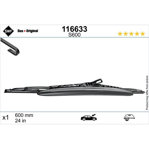 Torkarblad, Förarsida - bmw, chevrolet, chrysler, citroën, dodge, fiat, honda, hyundai, jeep, kia, mazda, mercedes-benz, mitsubishi, nissan, opel, peu