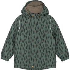Mikk-Line Winter Jacket AOP Str 122 - Balsam Green Vinterjakker Polyester hos Magasin