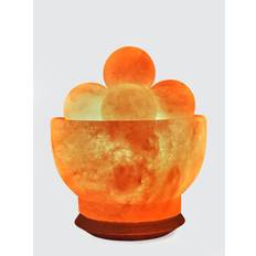 Yoga Studio Fire Bowl (Balls) Crafted Himalayan Salt Lamp