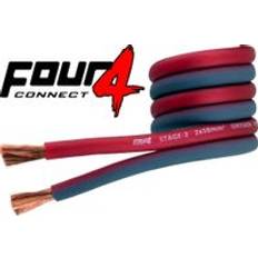 4-800245 4Connect 2x10 mm² OFC Koppar Högtalar/ström kabel