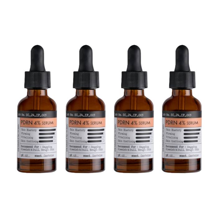 DERMA FACTORY - PDRN 4% Ampoule - 30ml (4ea) Set - black