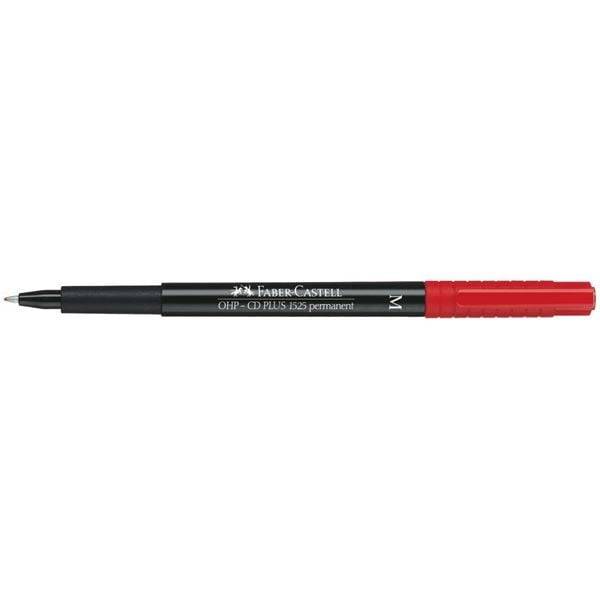 Faber-Castell - Tusser fra Faber Castell, Multimark, permanent marker, 1,0 mm, rød