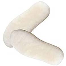 iplusmile 1 Par ull innersula ullvarma innersulor komfortskoinlägg fårskinnssulor mysig fluffig insats vintervarm innersula vintervarma innersulor fleece stövlar sula aldult snökängor ull-