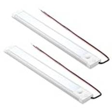 acegoo under skåp LED-belysning 12V husbil 470lm 4,5W dimbar för kök bänkskiva båt husvagn med integrerad dimmerbrytare & rött nattljus (4000K)