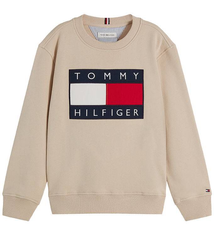 Tommy Hilfiger Sweatshirt - Heritage - Classic Beige - Tommy Hilfiger - 16 år (176) - Sweatshirt