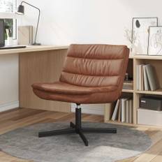 vidaXL Skrivstol Brun 63 x 75 x 76 cm Konstläder