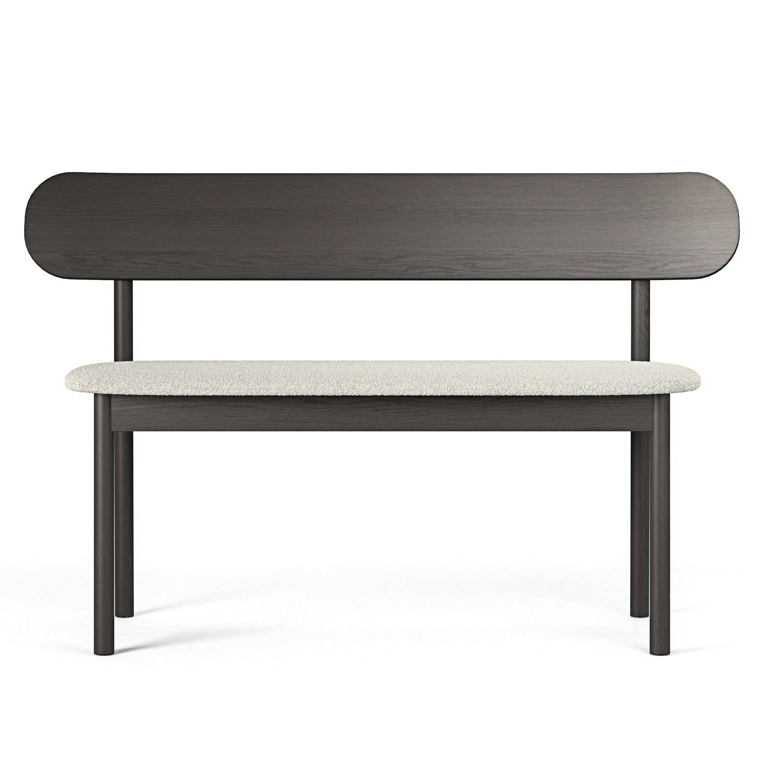 Decotique Elephant Bænk Smoked Oak / White Boucle - Bænke Eg Røget Eg - 13003142+13003145.