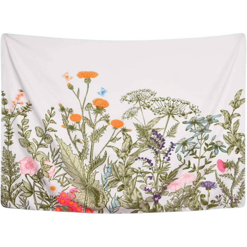 Elegant blomstertæppe, vintagedesign i høj kvalitet til indendørs og udendørs brug, digital trykteknologi med fed grafik, holdbart til indendørs
