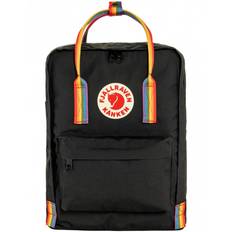 Kanken Classic Rainbow Backpack - Black-Rainbow Pattern