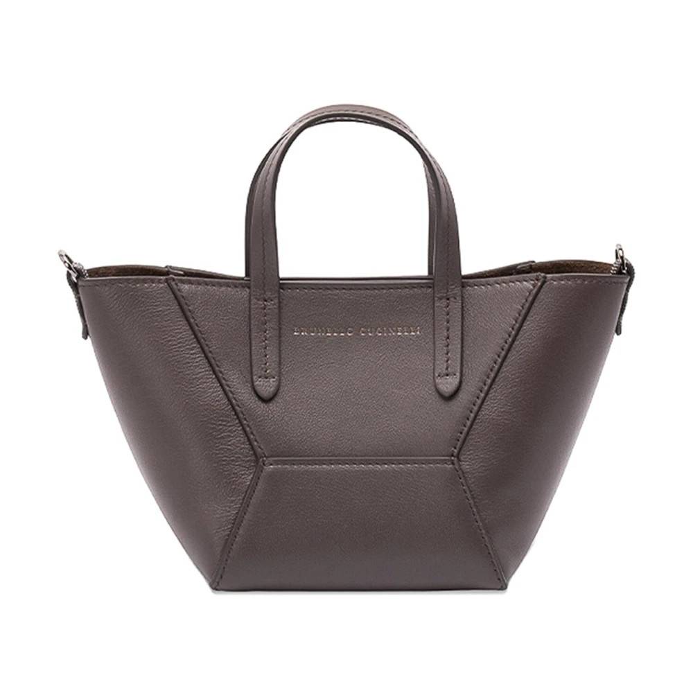 Brunello Cucinelli BC Duo Håndtaske - Tasker - Dame - Brun - ONE SIZE -