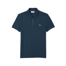 Lacoste, Topp, Herr, L, Bomull, Slim Fit Pikétröja - blue (L)