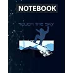 Snowboard Mountain Snowboarding Freestyle Touch The Sky 130 Pages 8.5''x11'' in DotLine