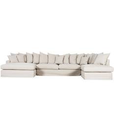 MONACO PREMIUM U-Soffa Höger Beige