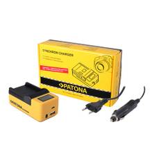USB oplader til Canon LPE6 LP-E6 med LCD