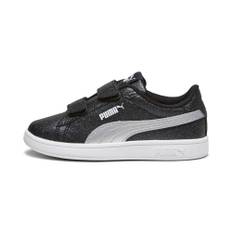 Puma Smash 3.0 Glitz Glam Sneakers Kids, Black, Size 32.5, Shoes - White - 32.5