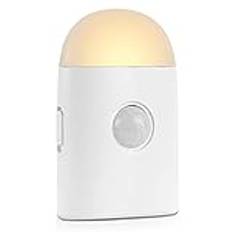 BXROIU LED Night Light with Motion Detector Battery Rechargeable Indoor, Dimmable 3 Brightness Levels Night Light Sensor Light for Bedroom Cabinet Hallway Staircase (1 Piece)