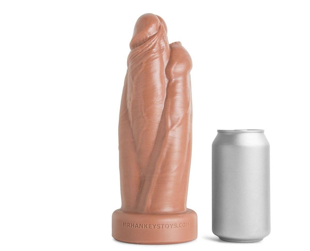 Mr. Hankey’s Toys Three Amigos Medium, premium silicone dildo with Vac-U-Lock 23.1 x 6.8–7.6 cm.