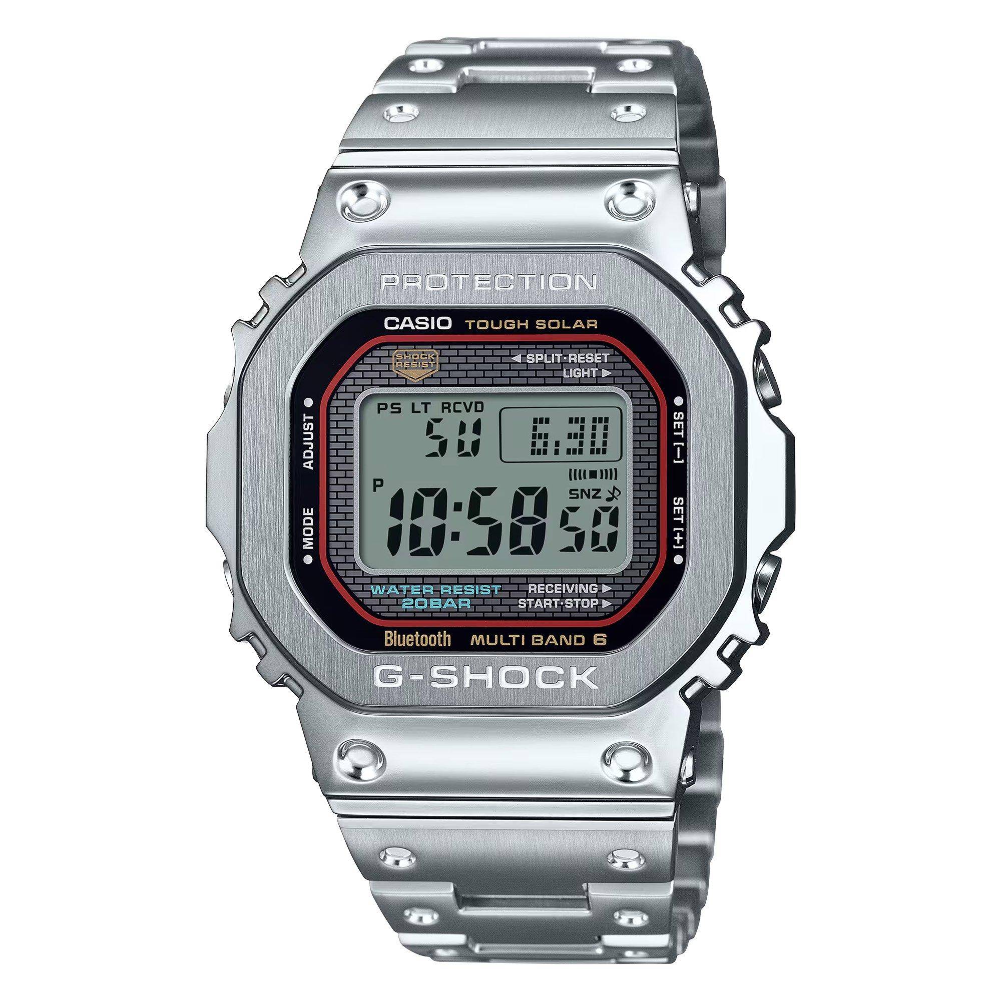 G Shock Men's Gmw-B5000 Digital Solar Stainless Steel Watch