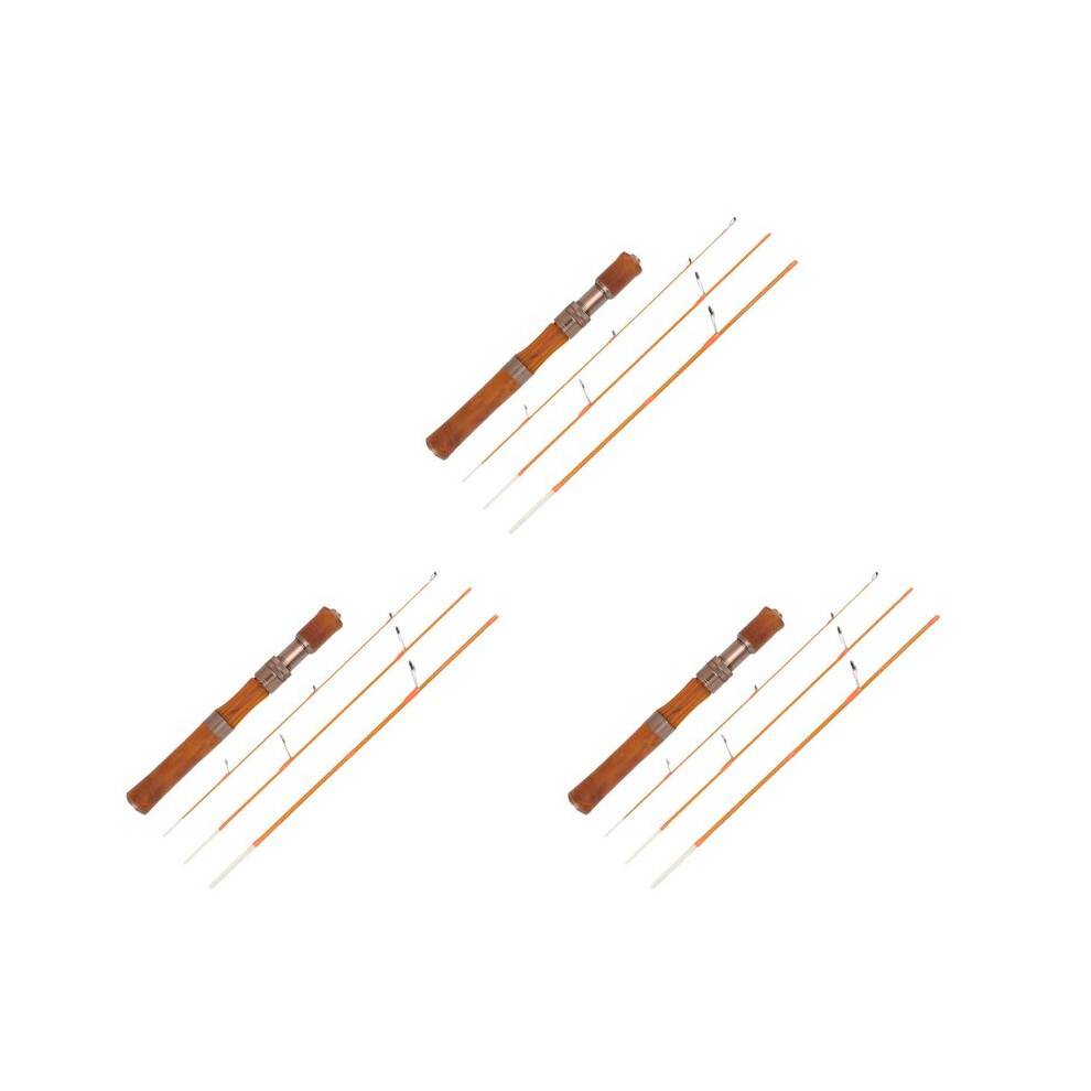 3X Ultralight Fishing Rod Carbon Fiber Lure Pole Bait 1.5-9G Wood Handle Fast Trout Fishing Rods