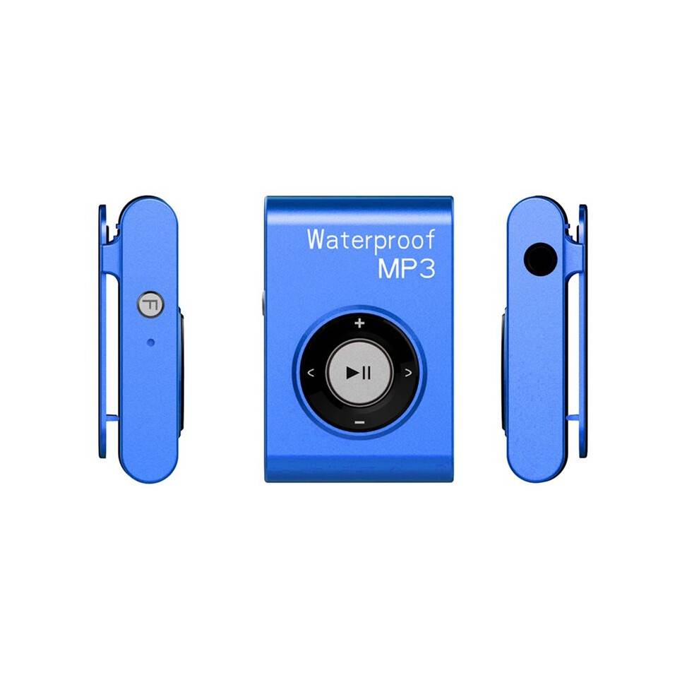 MP3-Spelare 8 GB Minne Multifunktionell Bärbar Undervattensmusikspelare med Hörlurar för Dykning, Surfing, Löpning, Skidåkning