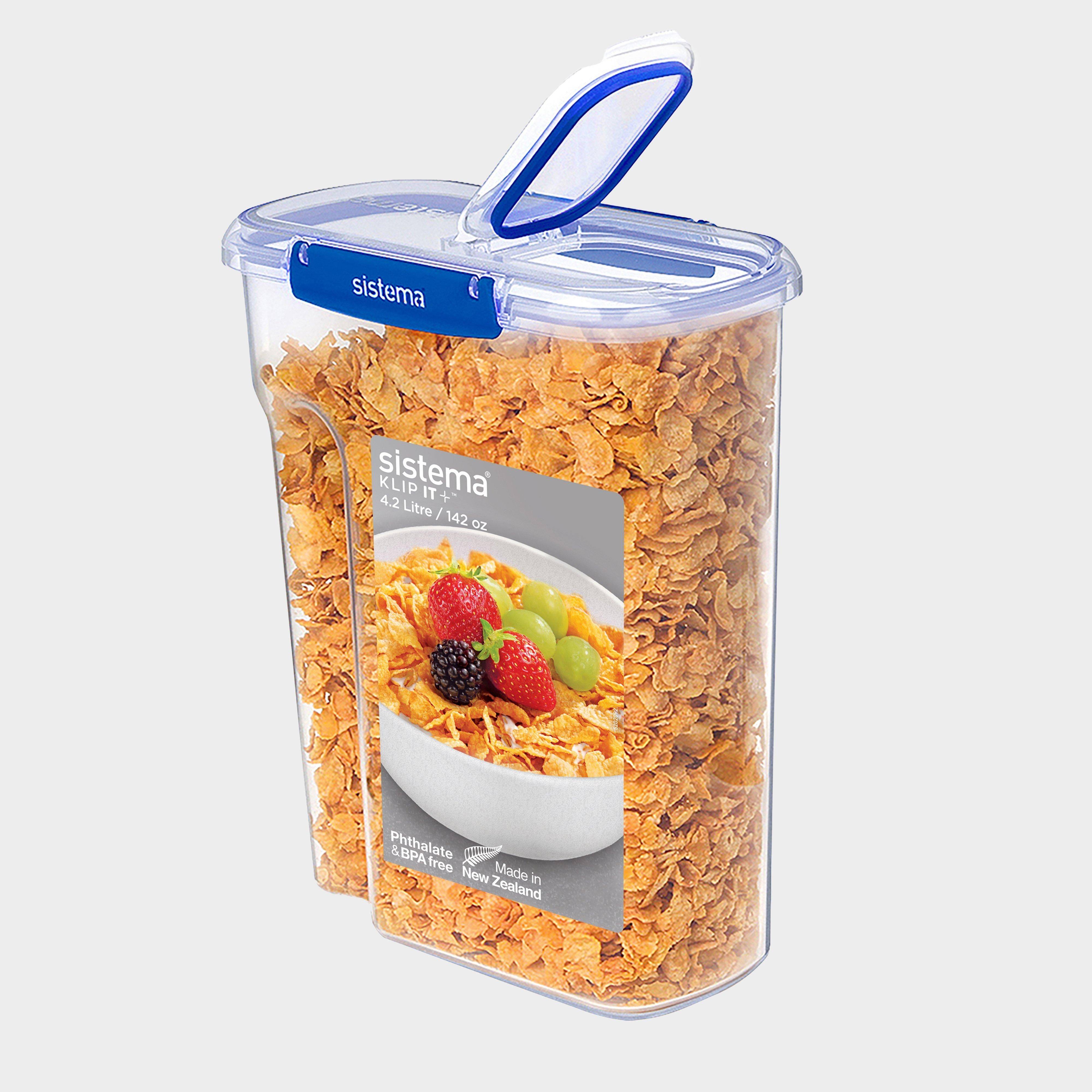 Sistema 4.2L Cereal Food Container, Clear