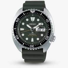 Seiko Mens Prospex Turtle Green Rubber Strap Green Dial Watch SRPE05K1