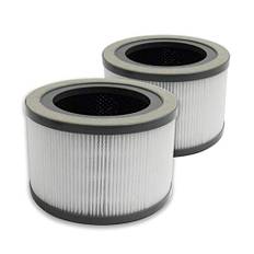PUREBURG Vista 200 ersättning äkta HEPA-filter kompatibla med Levoit Vista 200 luftrenare, artikelnummer Vista 200-RF, H13 3-stegs filtrering aktiverat kol 2-i-1 luft rent damm voC lukt, 2-pack