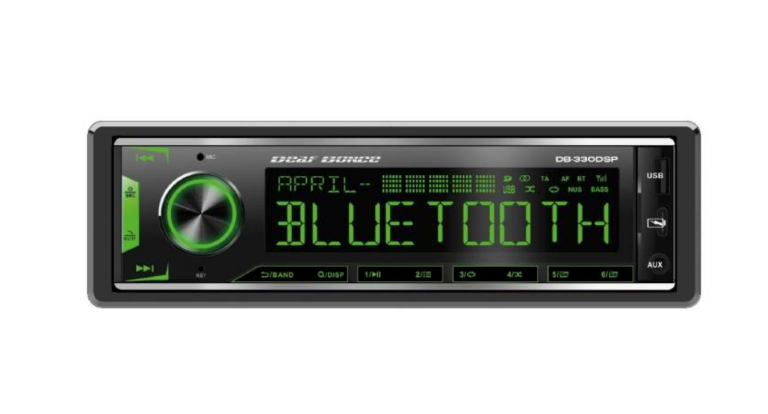 Deaf Bonce DB-330DSP – 1-DIN huvudenhet med DSP och appstyrning
