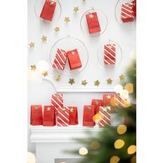 Adventskalender 24 st påsar Röd & guld