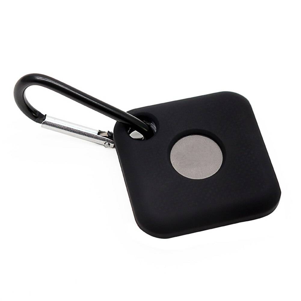 Smart tracker lock anti-container dammtätt utomhus bluetooth förvaringstillbehör skyddande silikonfodral för tile pro - Svart