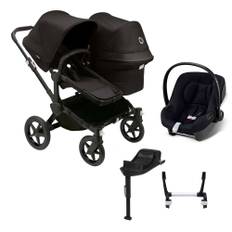 Bugaboo Donkey 5 duo syskonvagn & Cybex paket - Svart