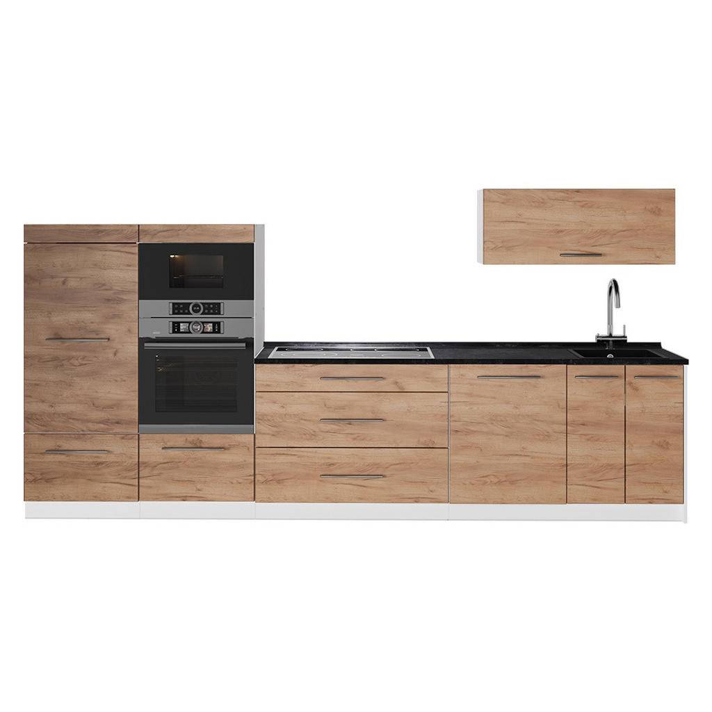 KÖK Fame-Line, Goldkraft ek, 340 cm, AP Antracit - Ekfärgad, Vit