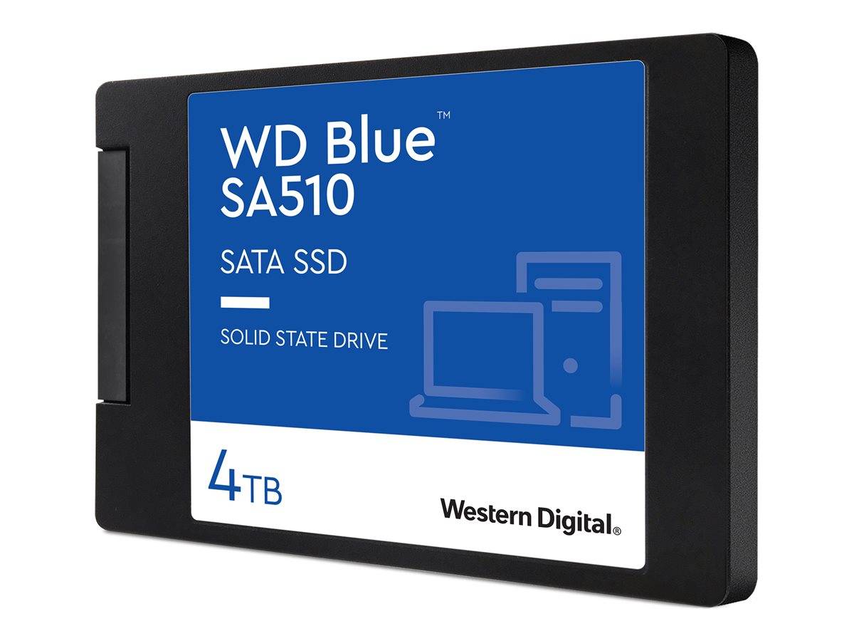 WD Blue SA510 WDS400T3B0A-00C7K0 - SSD - 4 TB - inbyggd - 2.5" - SATA 6Gb/s