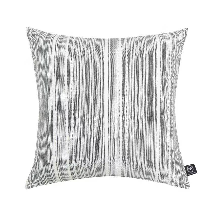 Kuddfodral Ebba Mörkgrå/Beige 45x45 cm